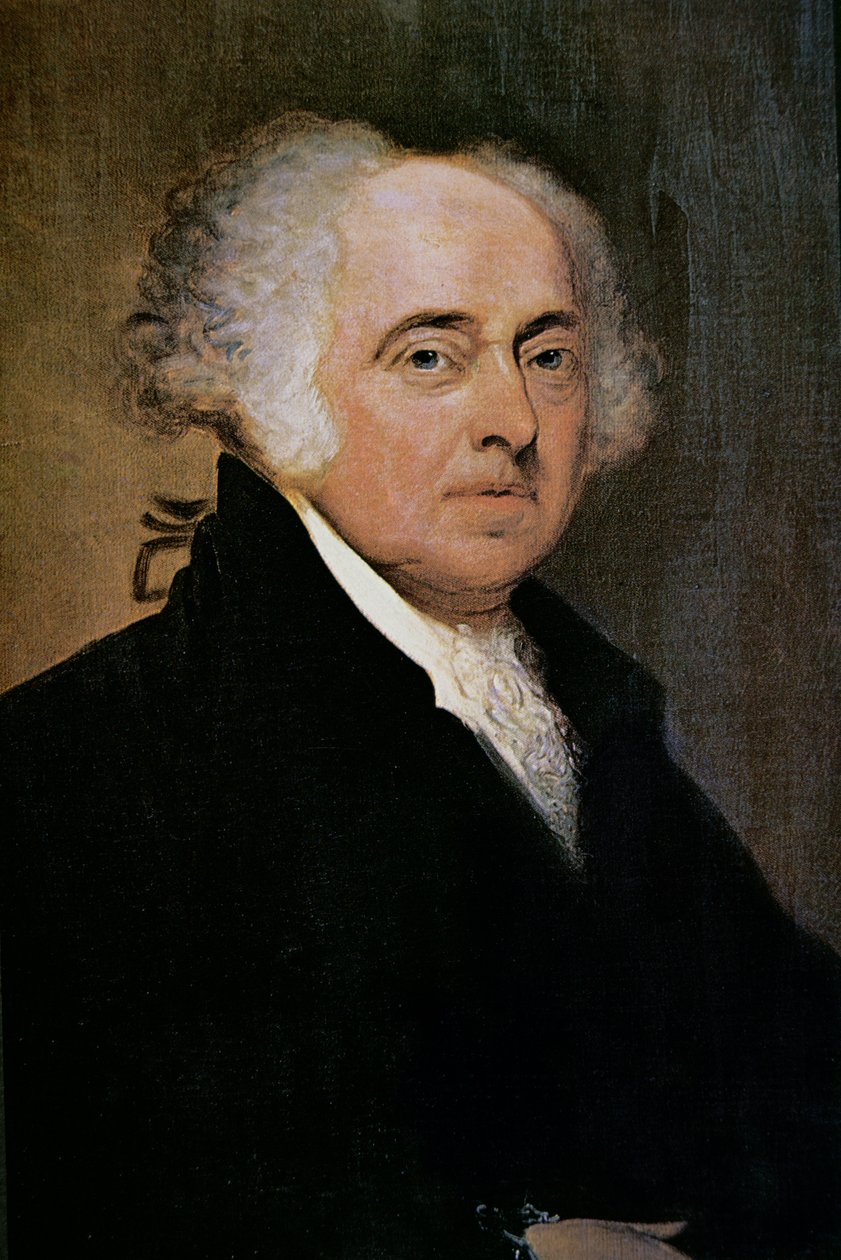 President John Adams (1735-1826) (barevná litografie) od Edgar Parker