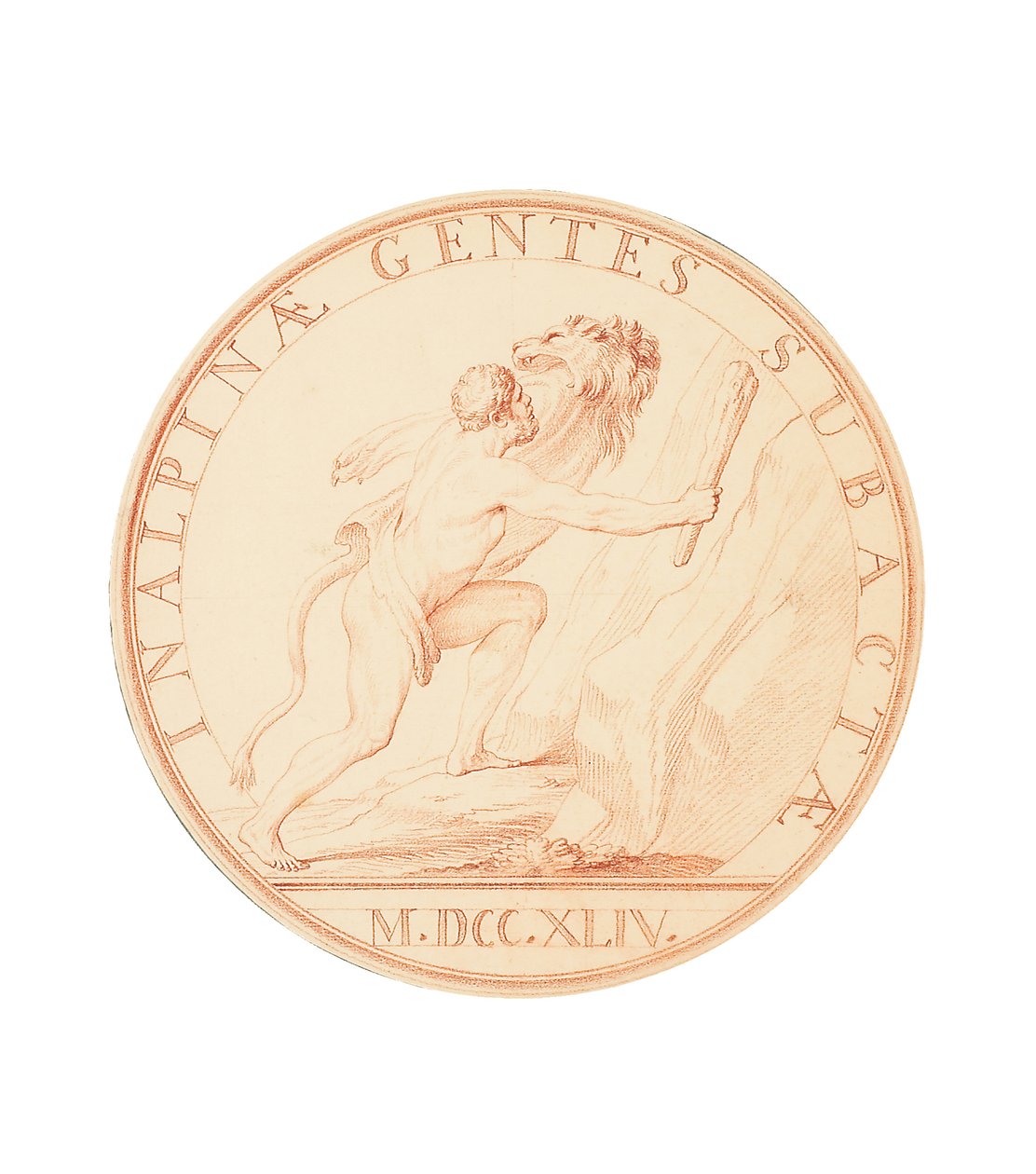 Herkules vyzbrojený kyjem, který se chystá překročit Alpy, 1744 od Edmé Bouchardon