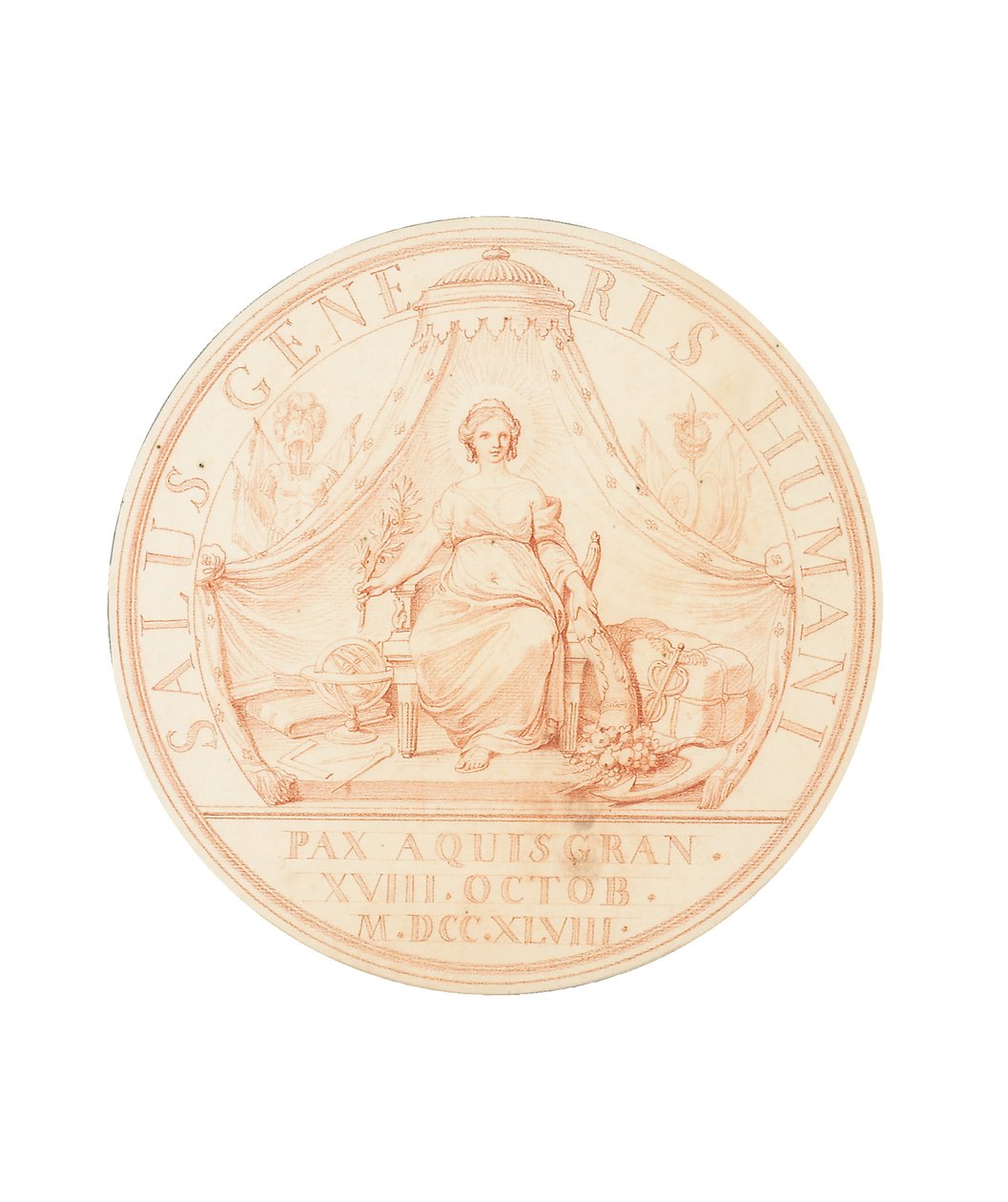 Mír v Aix-la-Chapelle, 1748 od Edmé Bouchardon