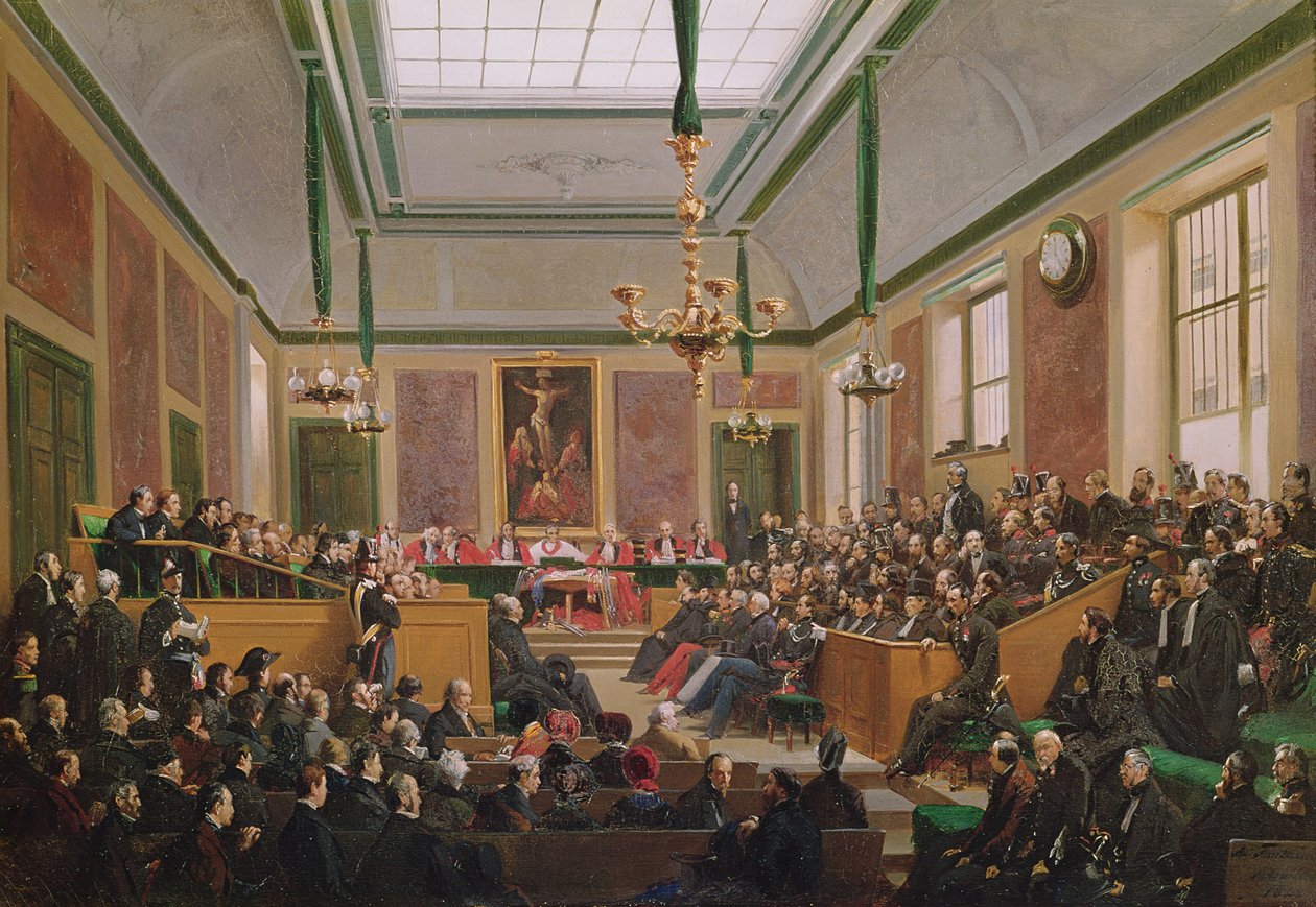 Nejvyšší soud ve Versailles, 7. března 1849 od Edme Adolphe Fontaine