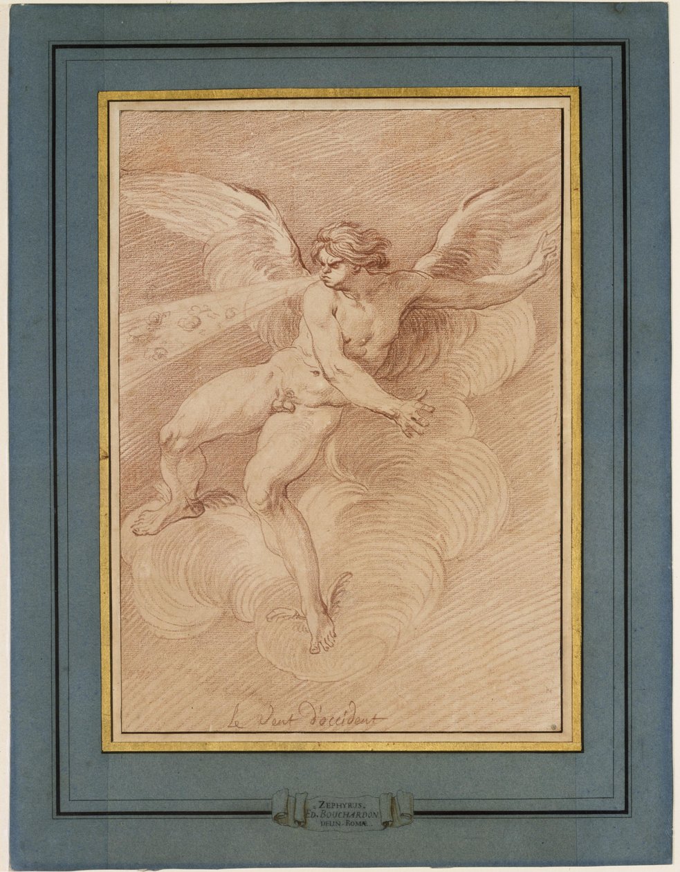 Der Westwind od Edmé Bouchardon