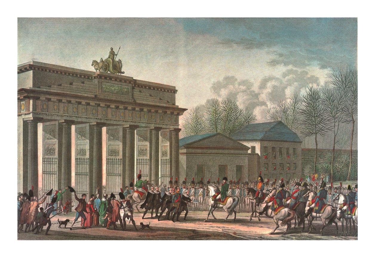 Vstup Francouzů do Berlína, 27. října 1806, c1850 od Edme Bovinet