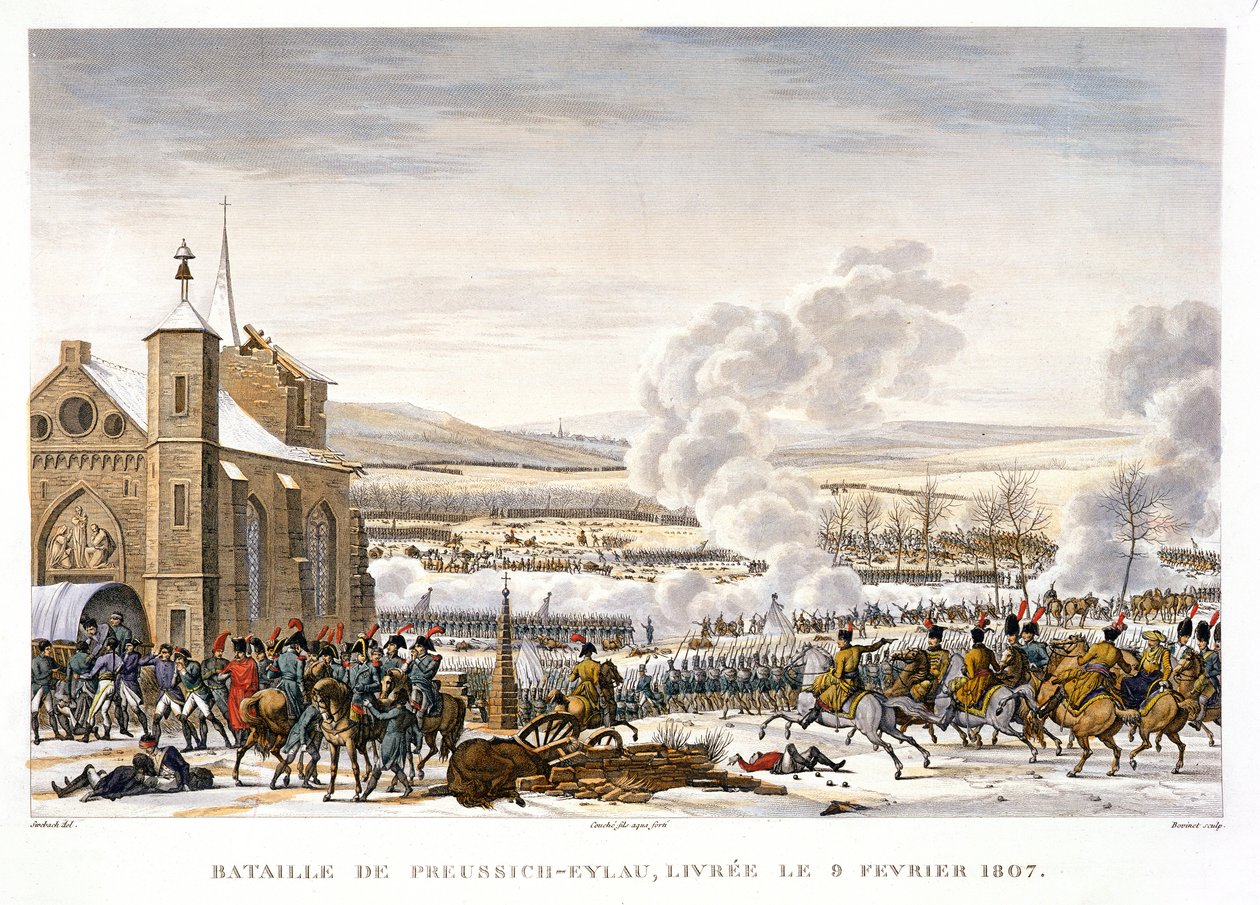 Bitva u Eylau, Německo, 9. února 1807 od Edme Bovinet