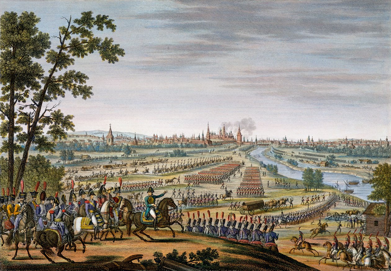 Vstup Francouzů do Moskvy, 14. září 1812 od Edme Bovinet