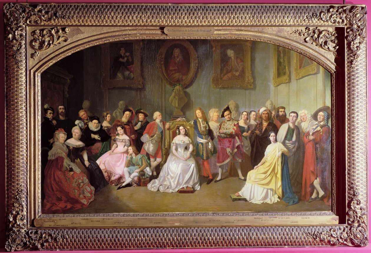 Členové Comedie-Francaise v roce 1840 od Edmond A.F. Geffroy