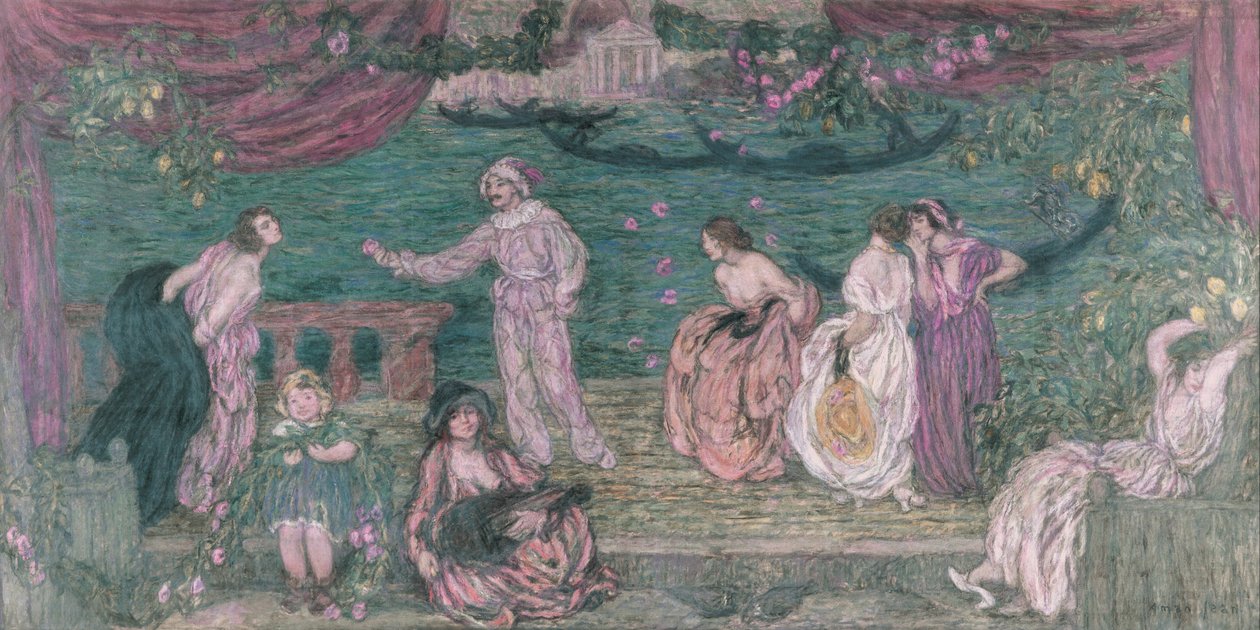 Festival v Benátkách od Edmond François Aman Jean