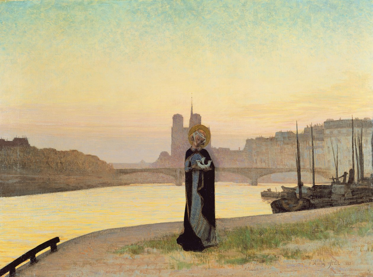 Svatá Genevieve, 1885 od Edmond François Aman Jean