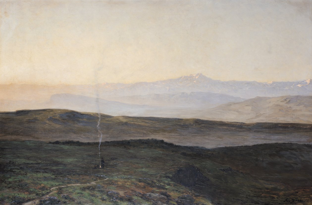 Pohled na Pyreneje z moru od Edmond Yarz