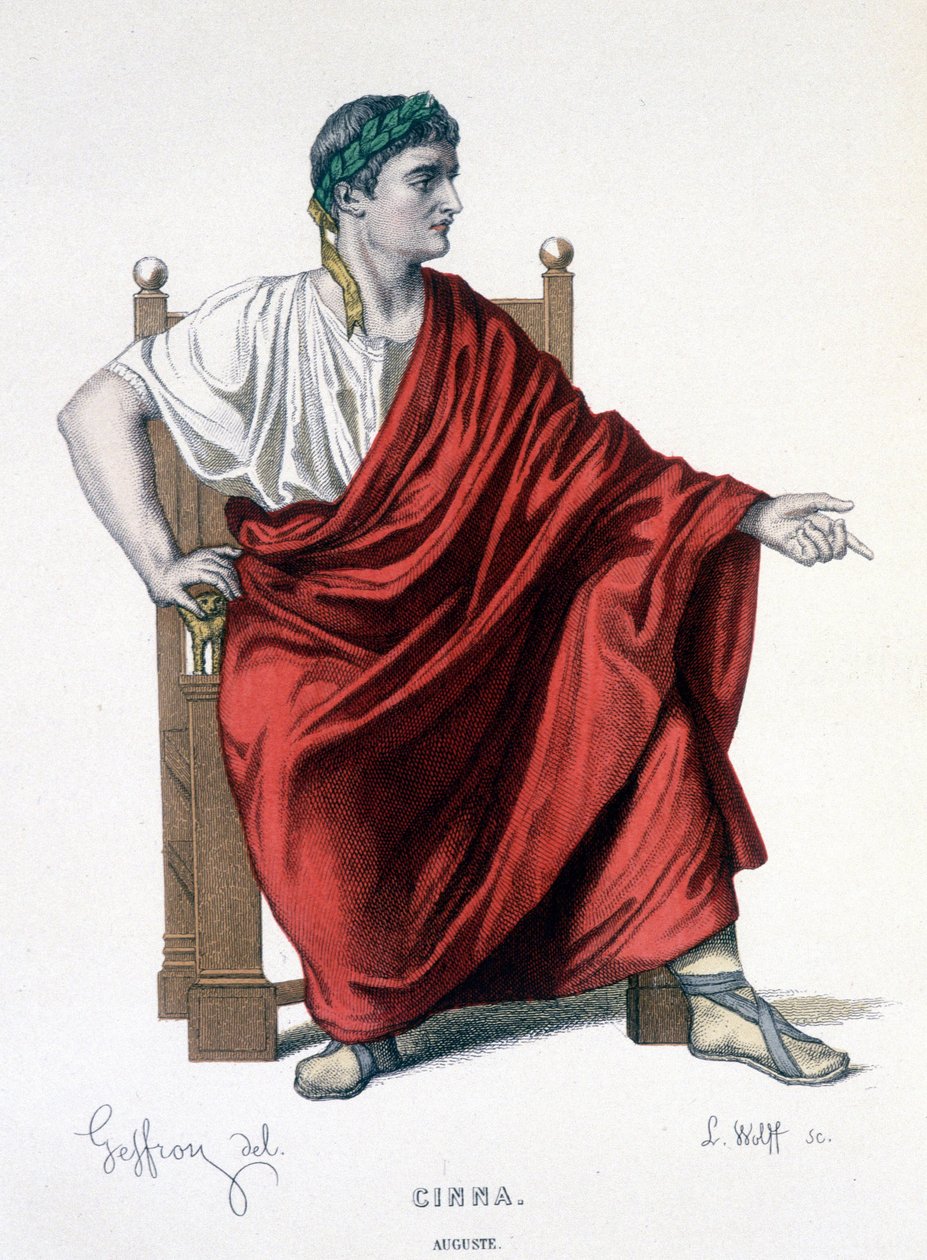Postava Augusta v tragédii Cinna (ou la clemence d