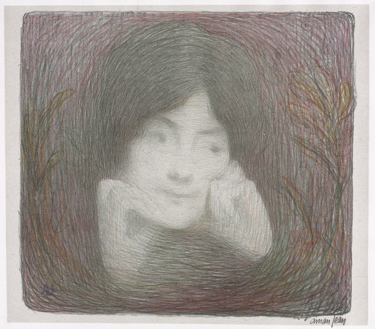 The Prints Album Vollard Gallery: Mlle. Mornéo z Comédie-Française od Edmond François Aman Jean