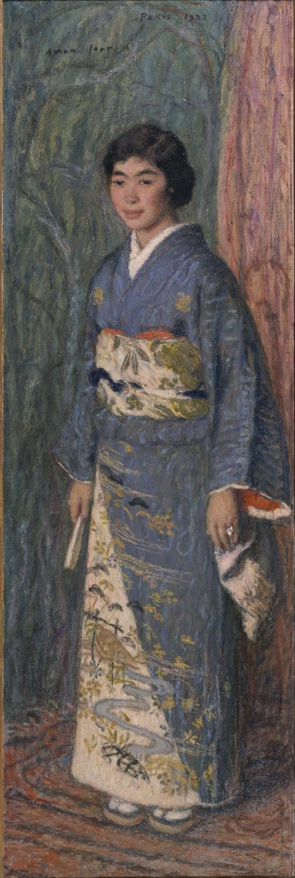 Portrét japonské ženy paní Kuroki, 1922 od Edmond François Aman Jean