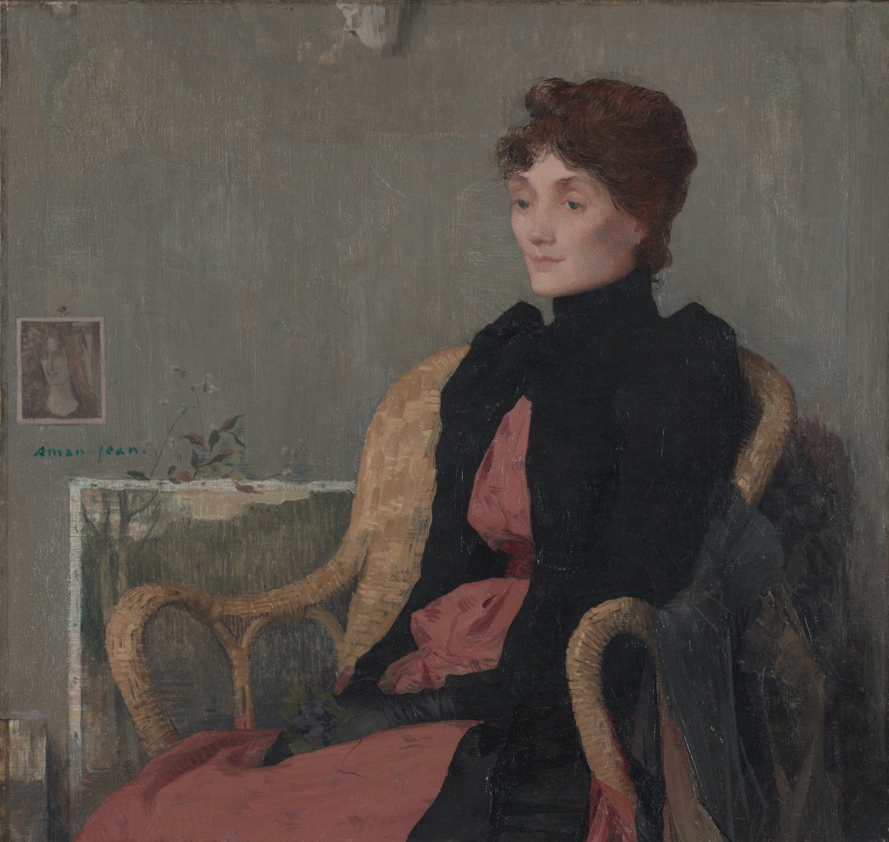 Portrét ženy, kolem roku 1891 od Edmond François Aman Jean