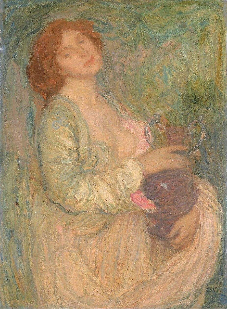 Žena s vázou, konec 19.-začátek 20. století. od Edmond-François Aman-Jean
