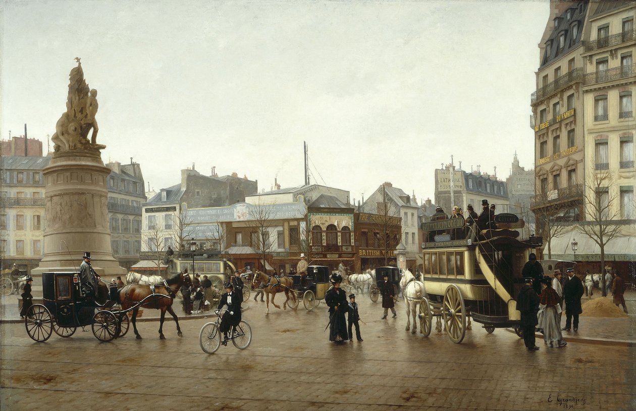 Místo Clichy od Edmond Jean