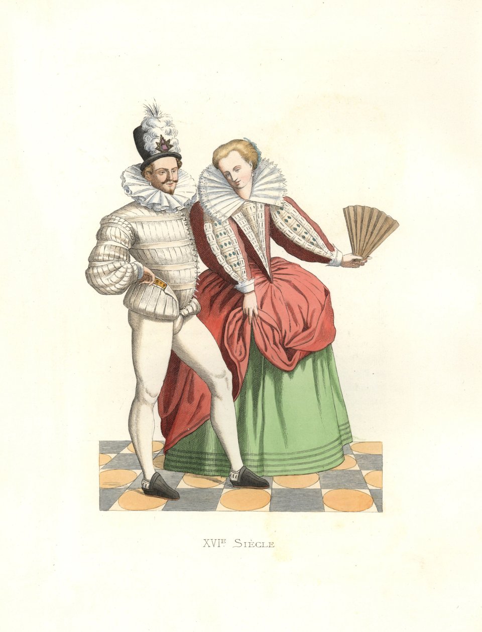 Francouzští šlechtici na dvoře Jindřicha III. (1574-1589) od Edmond Lechevallier Chevignard