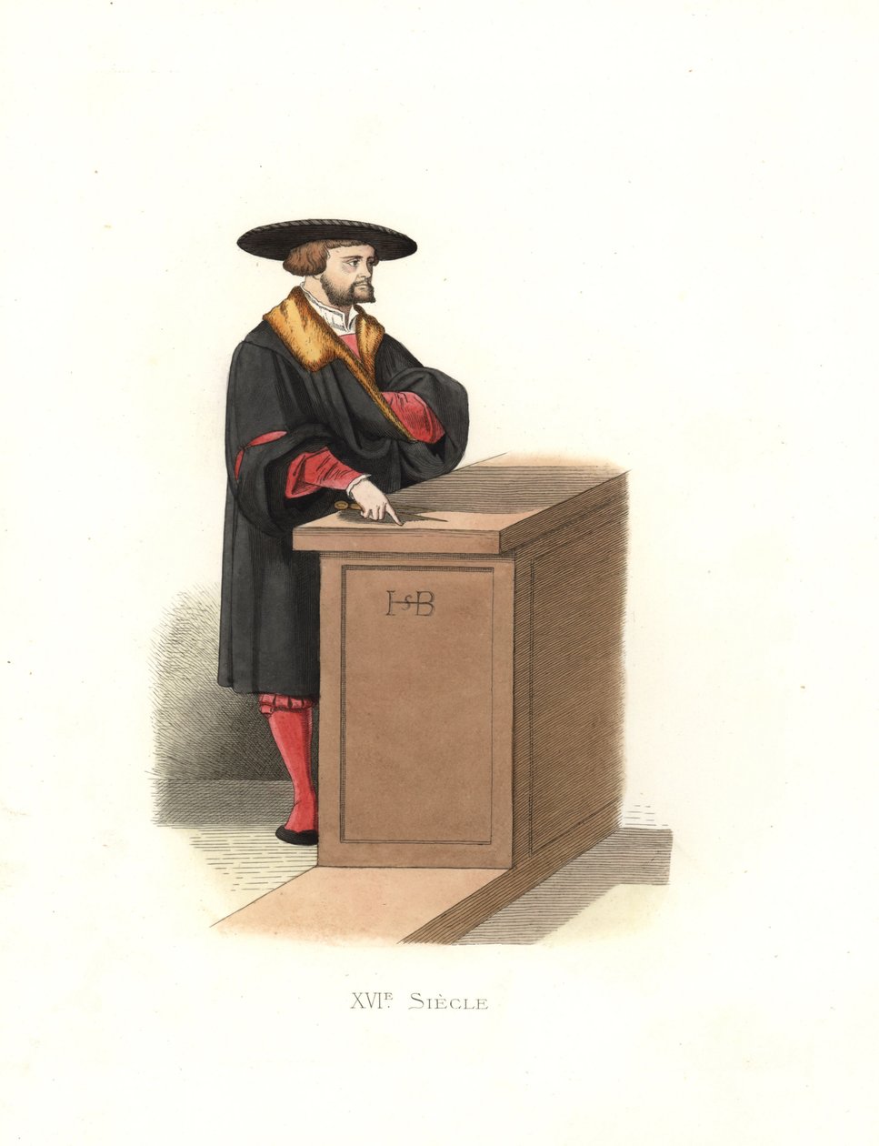 Hans Sebald Beham (1500|1550), německý grafik, rytec, malíř a miniaturista. od Edmond Lechevallier Chevignard
