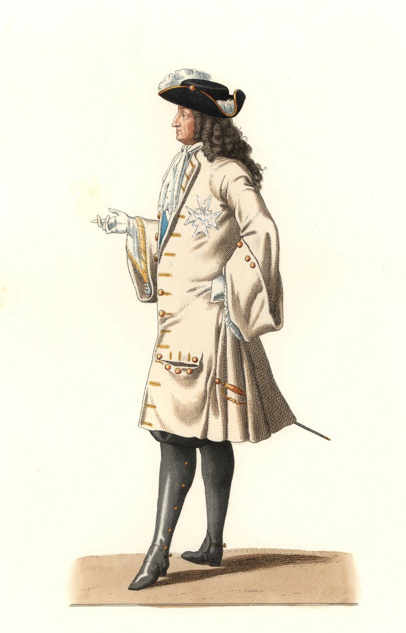 Ludvík XIV. Francouzský (1638-1715) od Edmond Lechevallier Chevignard