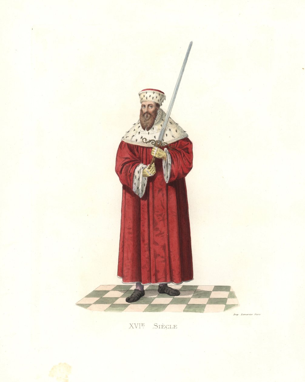 Maurice Statečný, saský kurfiřt (1521-1553) od Edmond Lechevallier Chevignard
