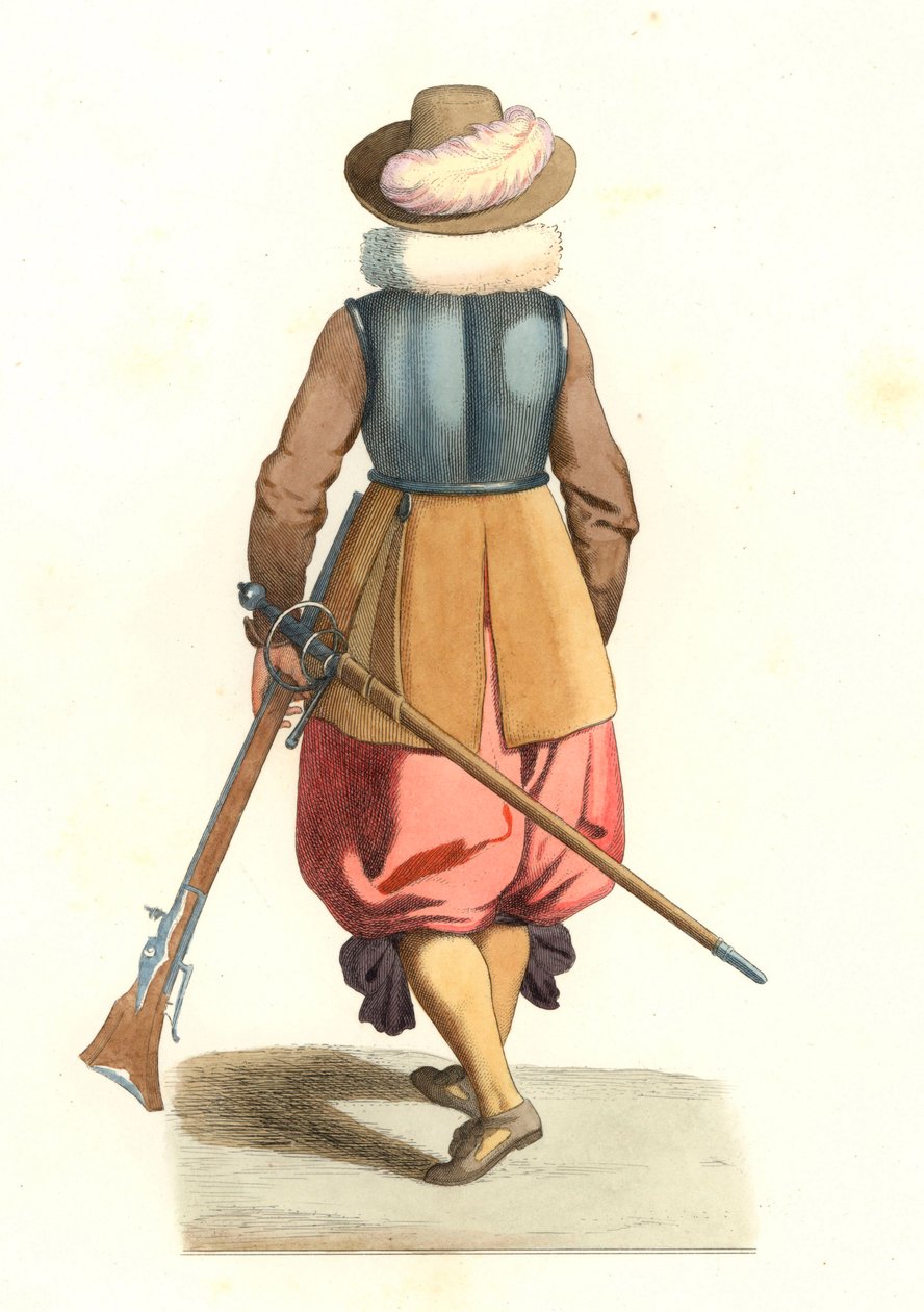mušketýr francouzských Flander od Edmond Lechevallier Chevignard