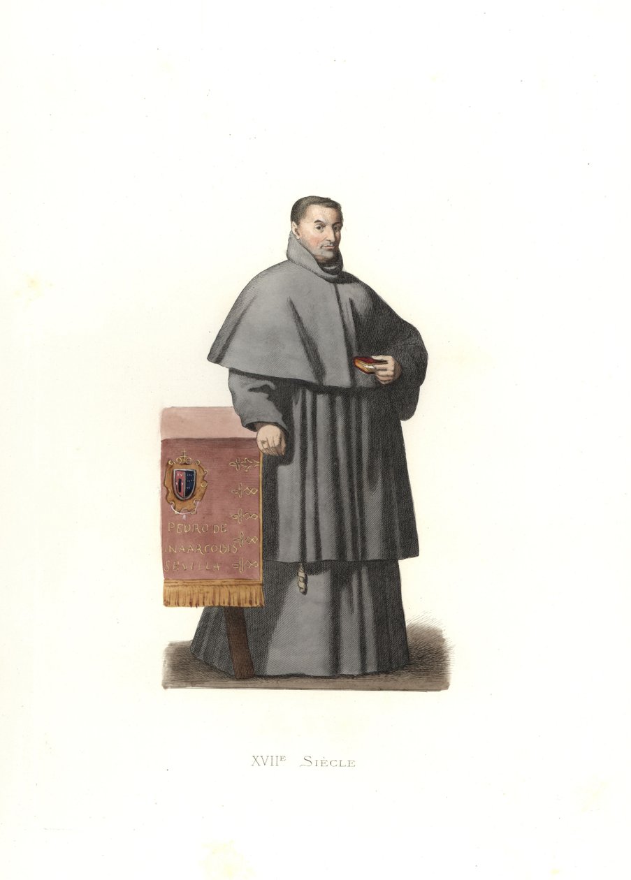 Petr z Urbiny, arcibiskup ze Sevilly, Španělsko od Edmond Lechevallier Chevignard