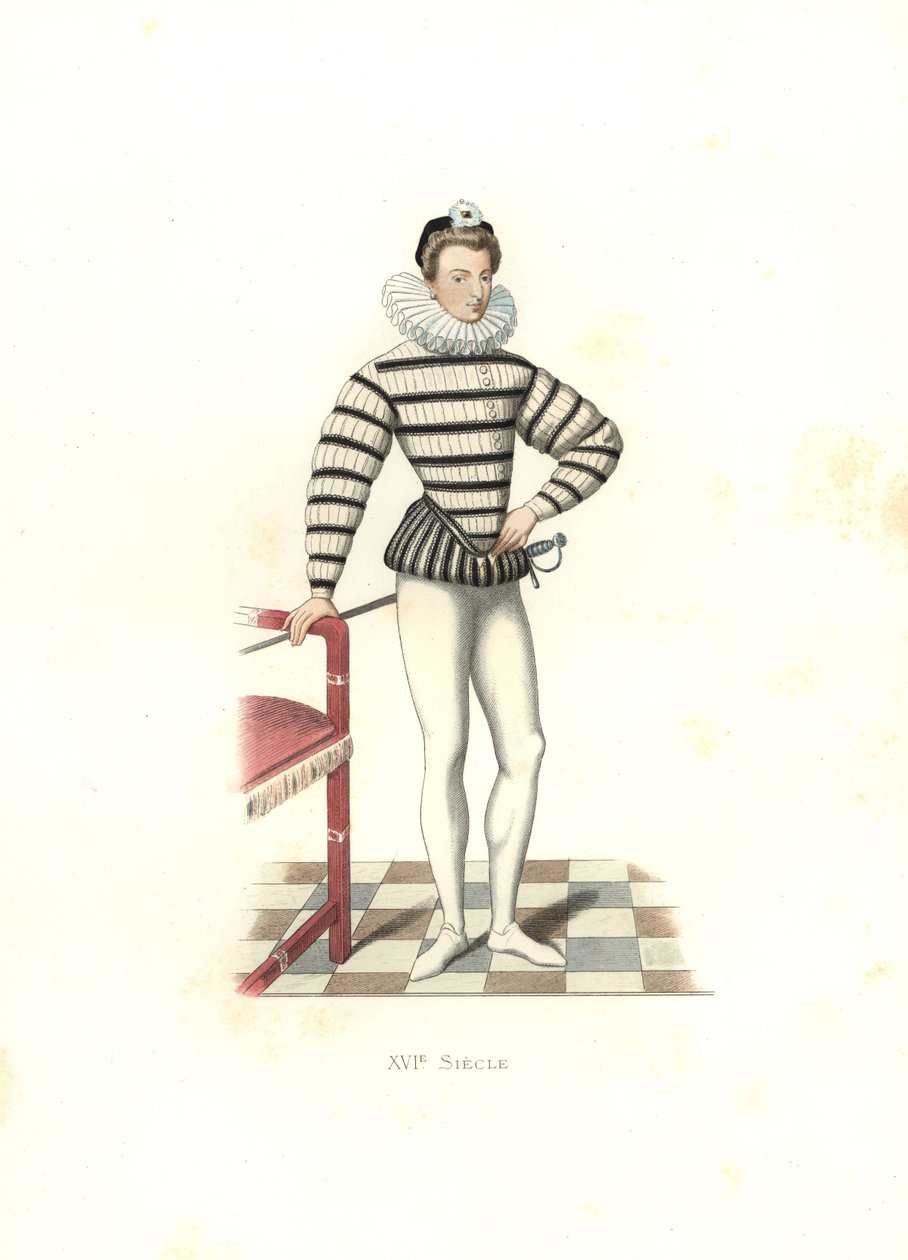 Portrét Saint-Megrin, Francie od Edmond Lechevallier Chevignard
