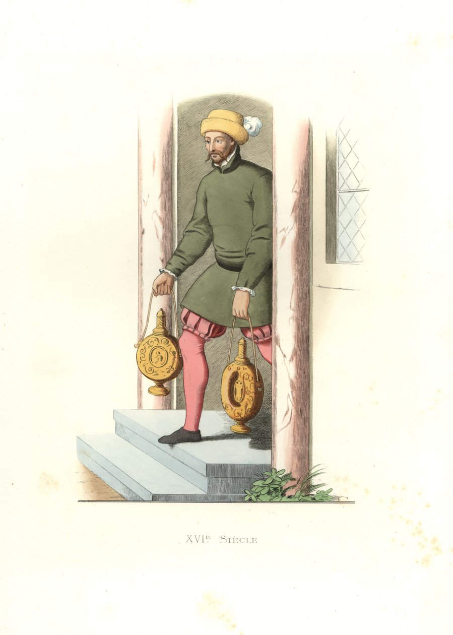 Komorník, Anglie od Edmond Lechevallier-Chevignard