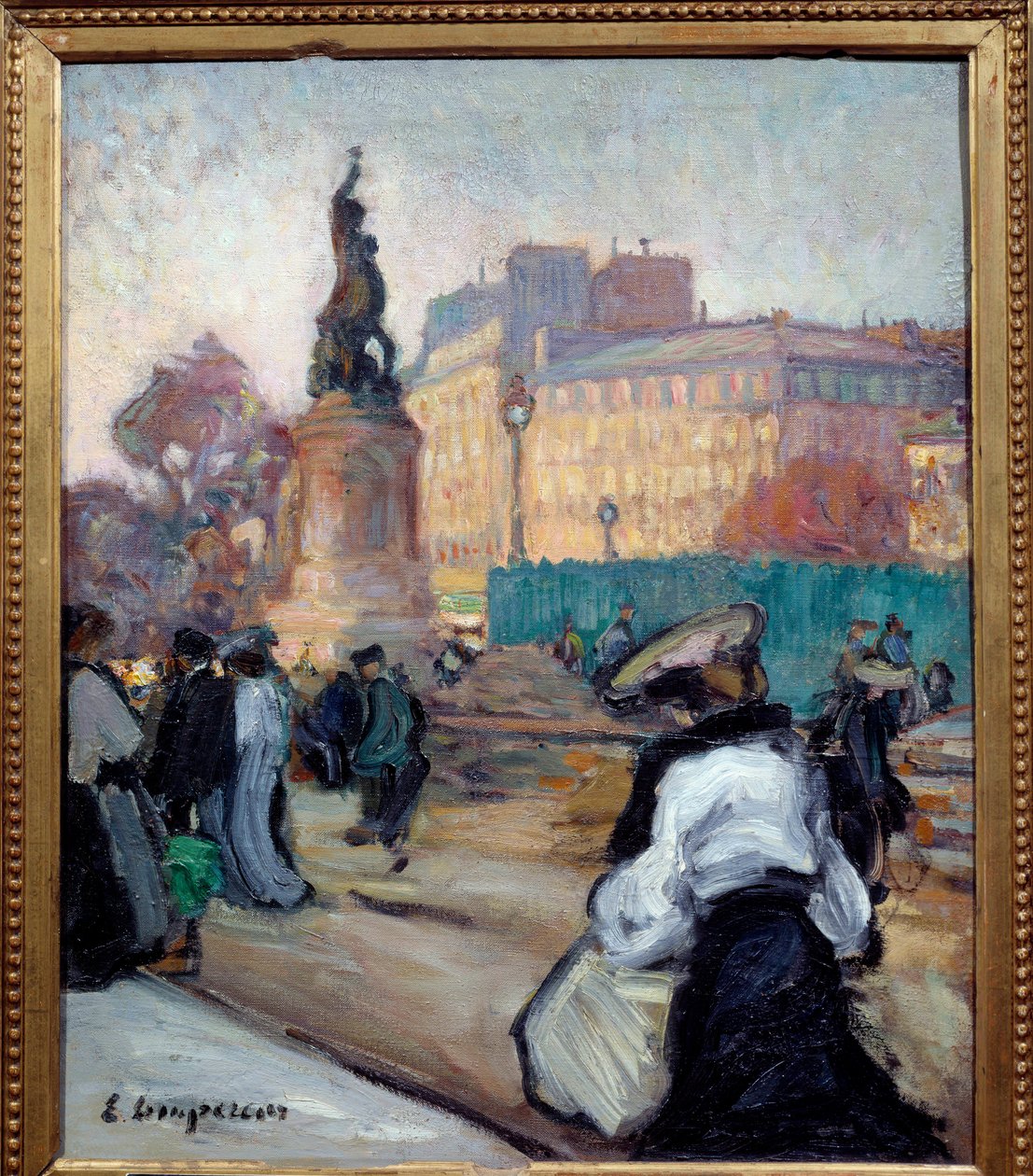 náměstí Republiky. Obraz Edmonda Lemperora (1876-1909) od Edmond Lempereur