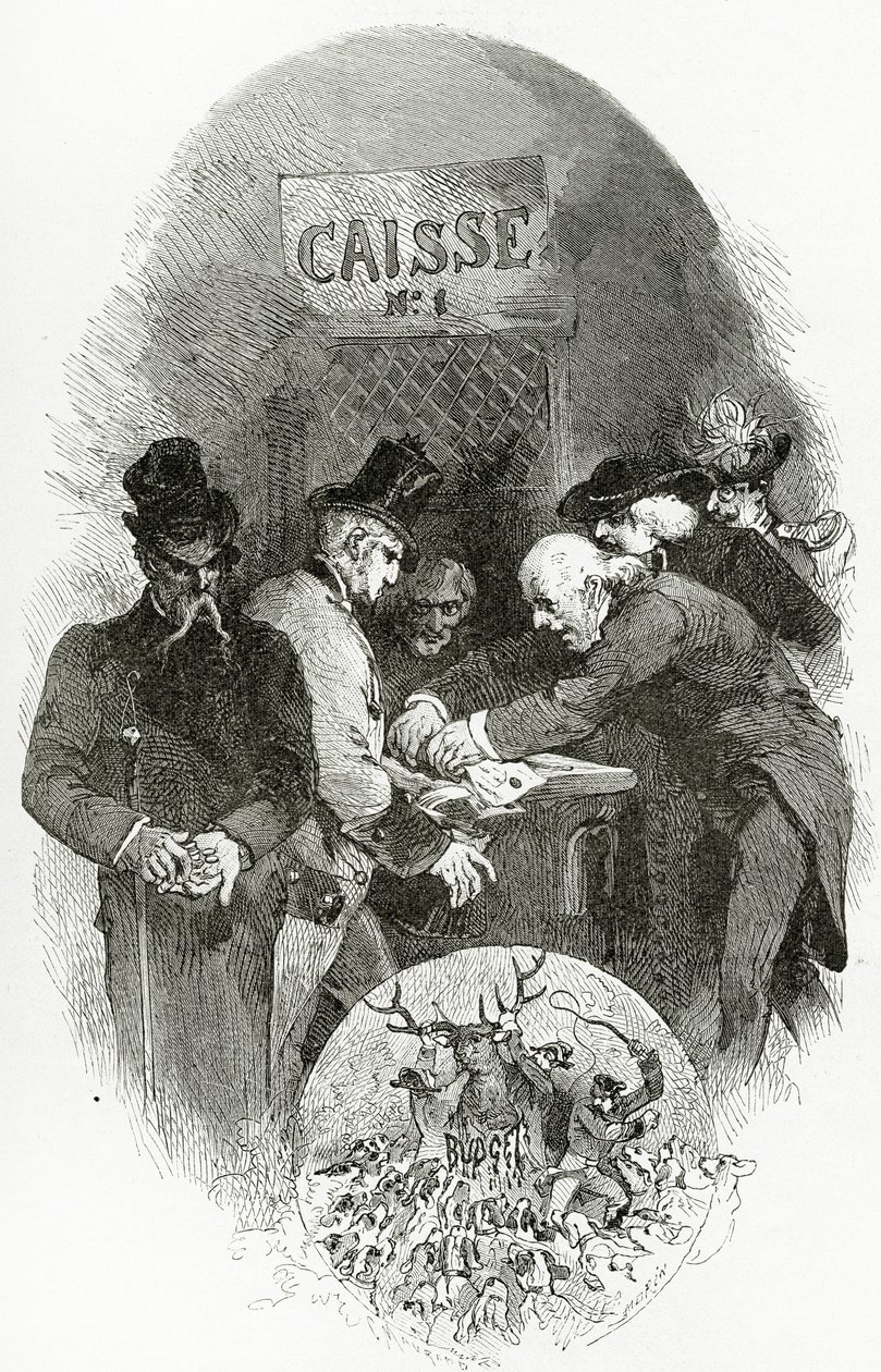 Emargement - ilustrace z Napoléon le Petit, 19. století (č. rytina) od Edmond Morin