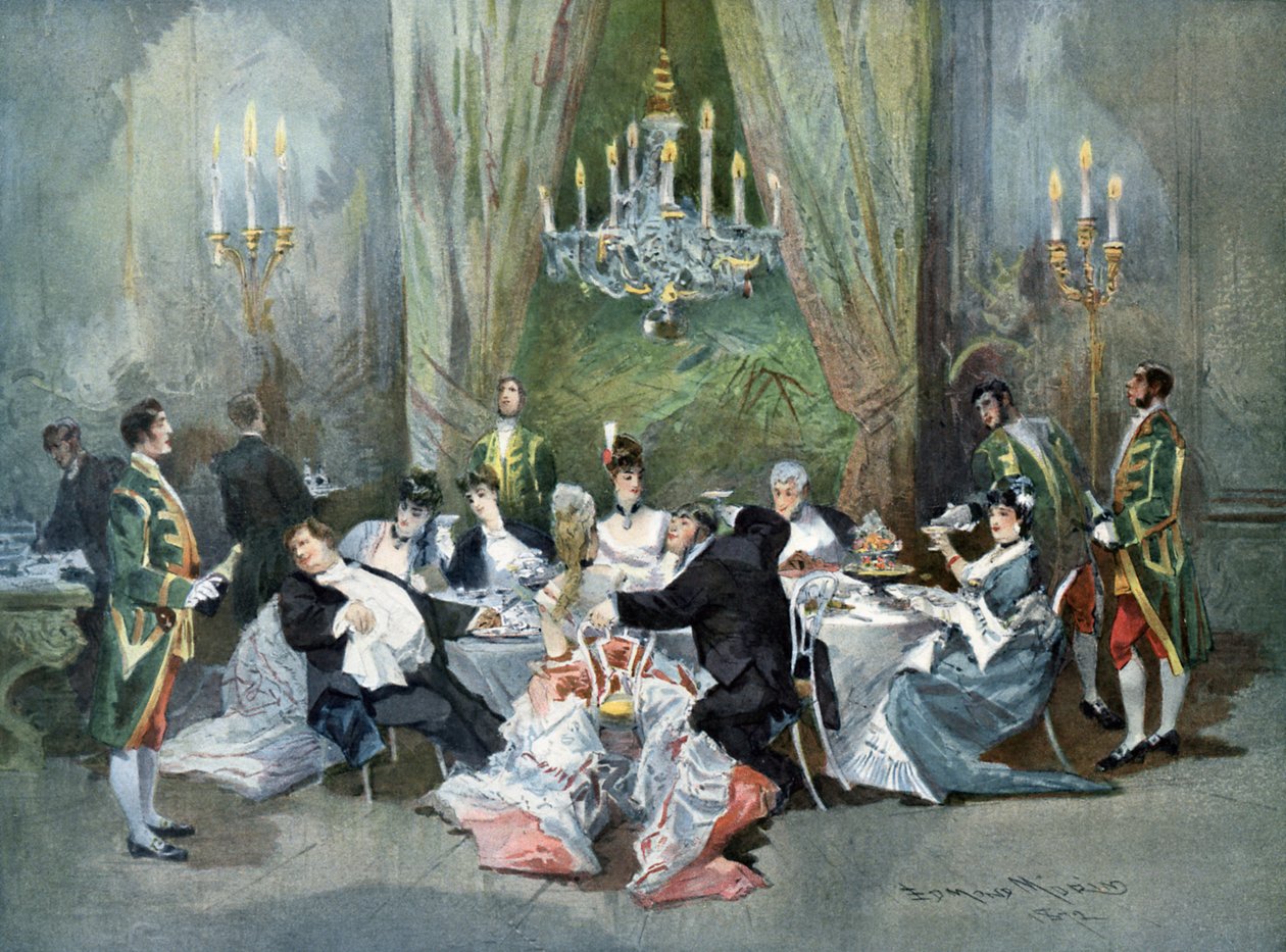 Le Reveillon - estrádní hra napsaná Henrym Meilhacem a Ludovcem Halevym od Edmond Morin