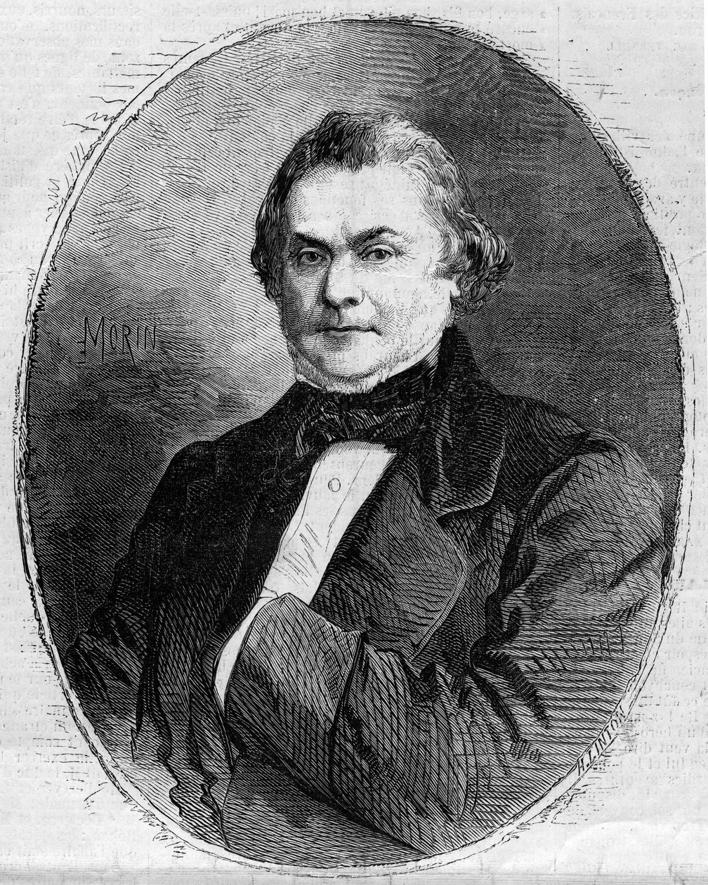 Portrét Claude Alphonse Delangle (1797-1869), francouzský soudce a politik. Rytina od Morina v „“The Illustrous World”” č. 63 z 26. června 1858. od Edmond Morin