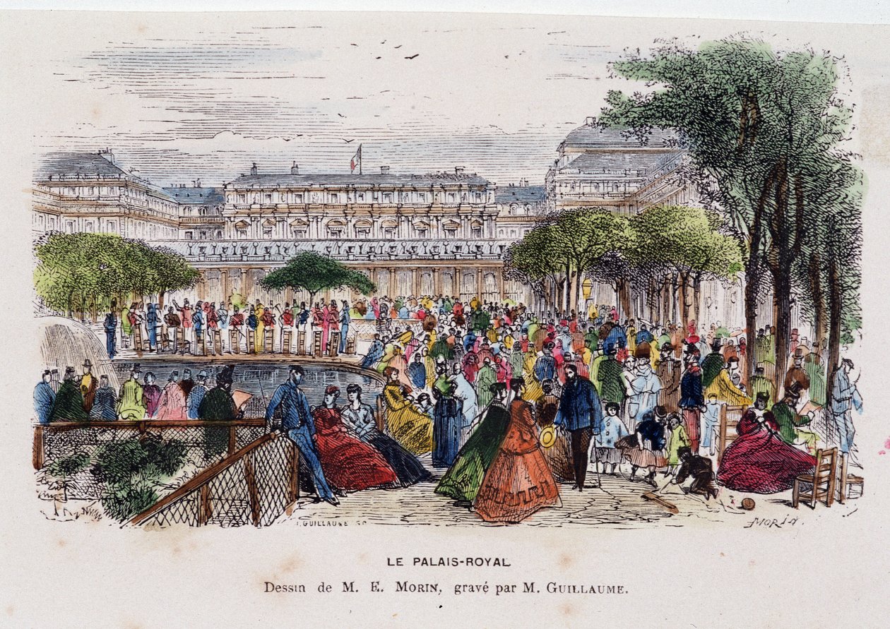 Královský palác - kresba od Morina, cca 1830 od Edmond Morin