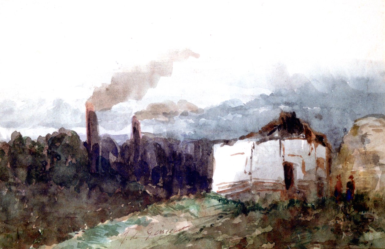 Industriální krajinou, 1850-1855 od Edmond de Concourt
