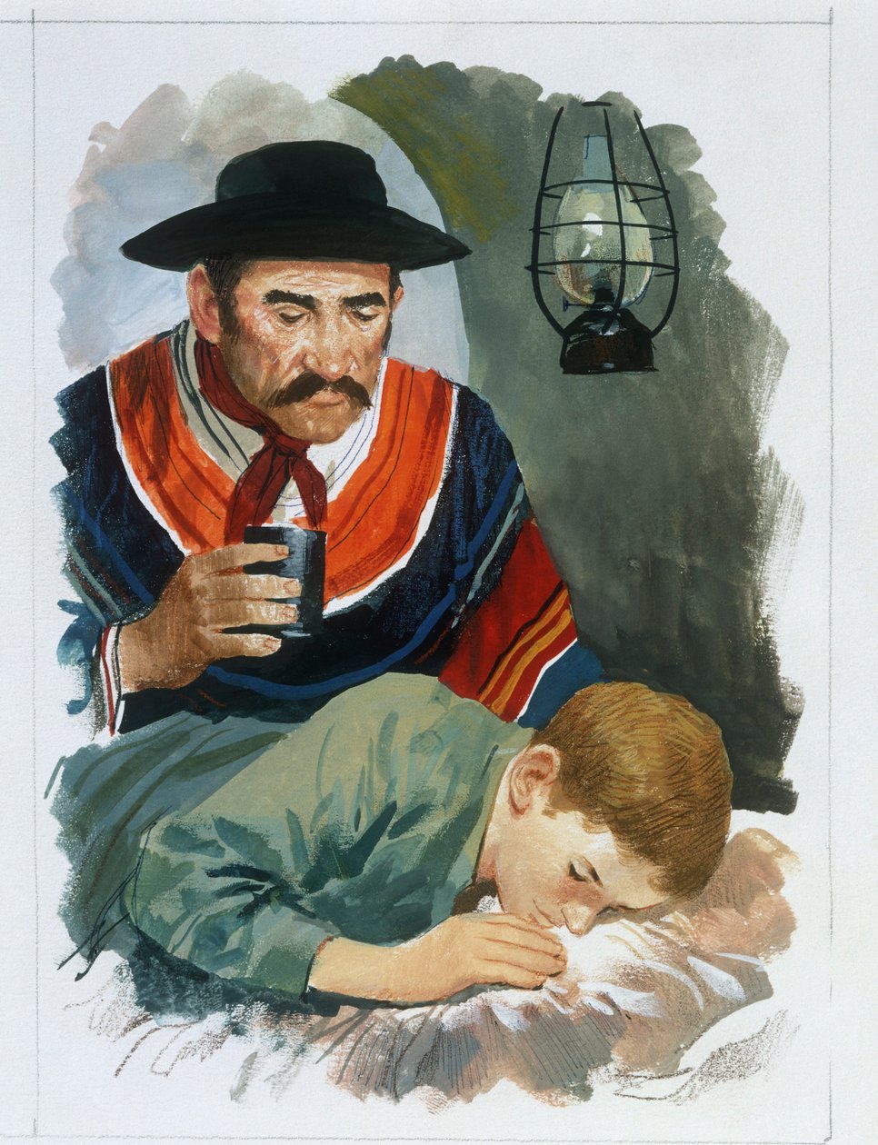 Od Apenin po Andy ze „Srdce“ od Edmonda De Amicis (1846-1908), kresba od Edmondo de Amicis