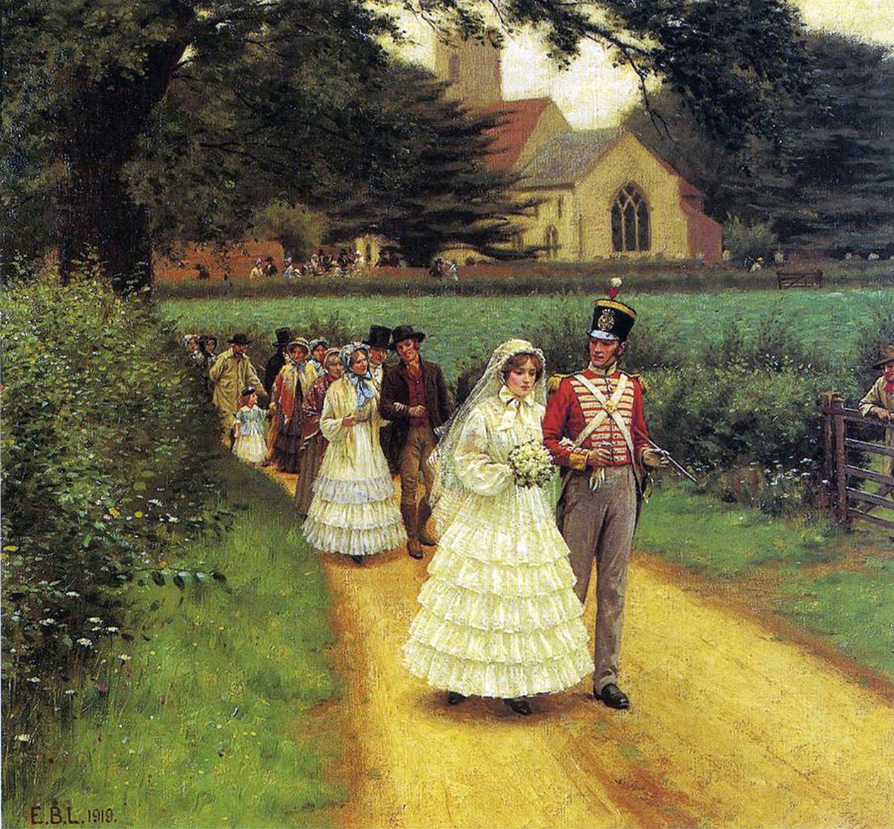 Svatební březen, 1919 od Edmund Blair Leighton