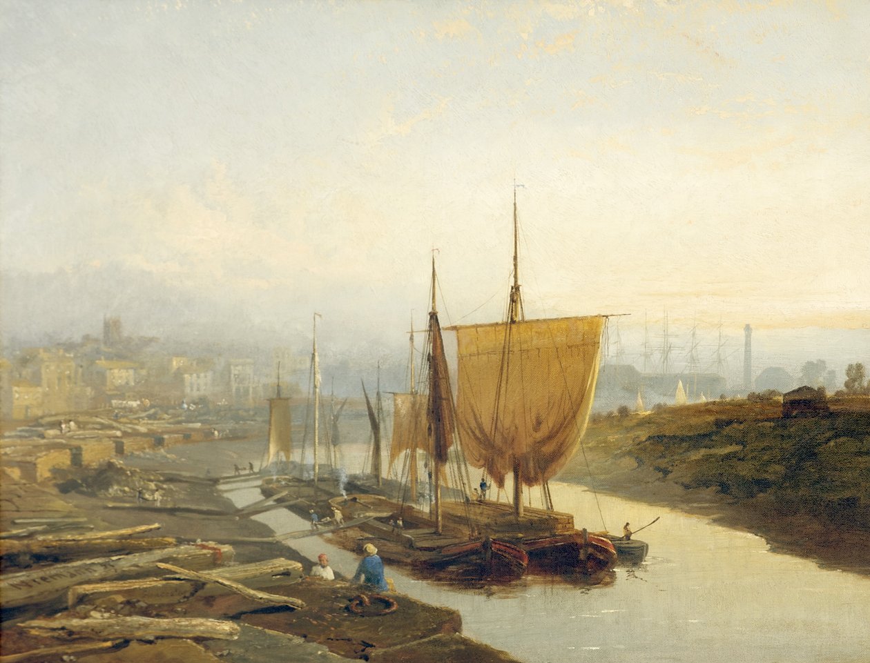 Gloucesterské nábřeží, 1858 od Edmund John Niemann