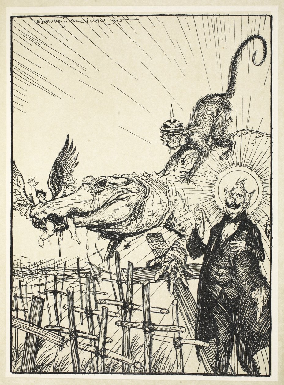 Krokodýlí slzy, ilustrace z Kaiser