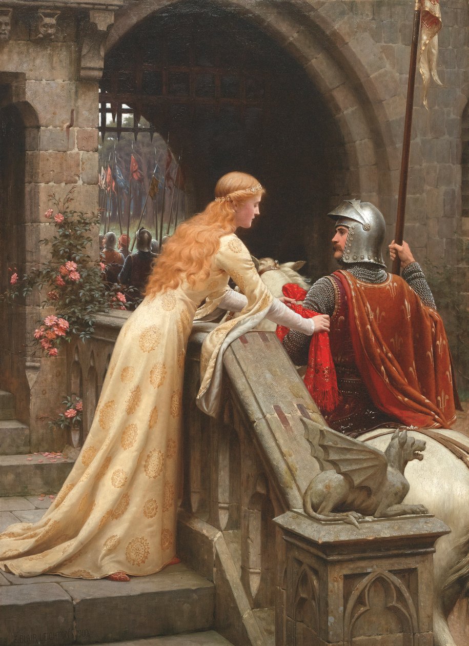 Anglicky: Godspeed od Edmund Leighton