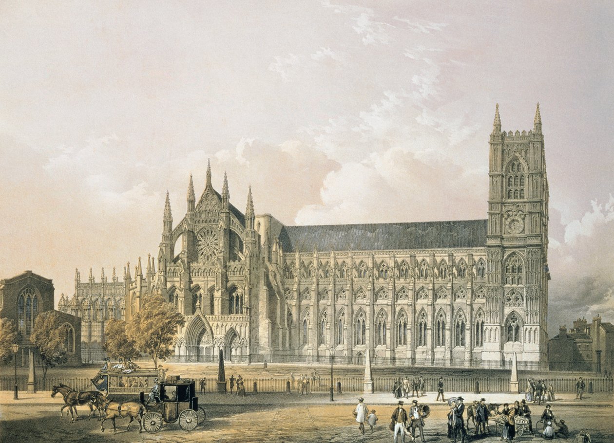 Westminsterské opatství, hospoda. 1852 od Edmund Walker