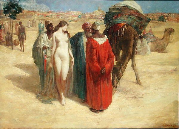 The Female Slave (olej na plátně) od Edmund Astonberg Hoffman