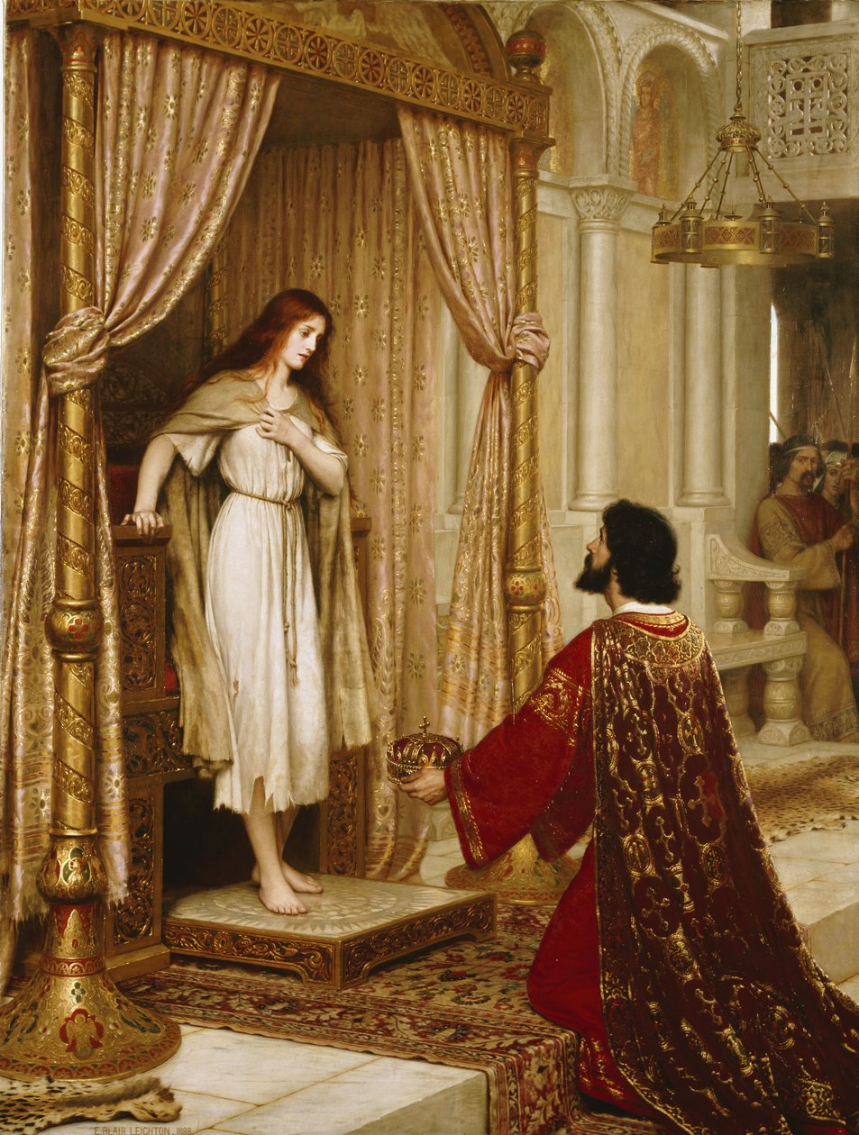 Král a žebrácká služka, 1898 od Edmund Blair Leighton