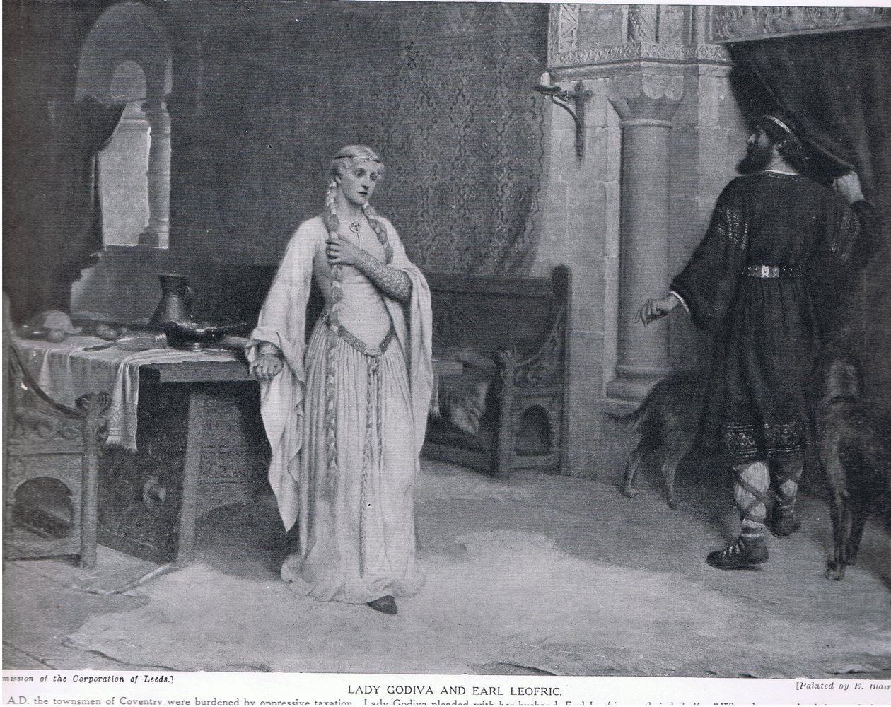 Lady Godiva a Earl Leofric, ilustrace z 