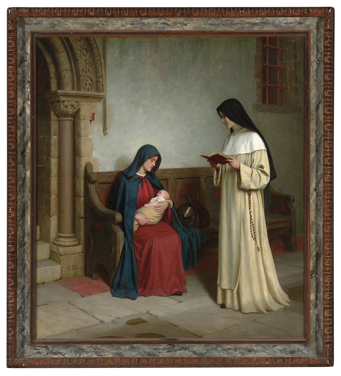 Mateřství, 1917 od Edmund Blair Leighton