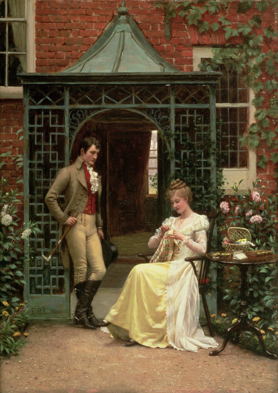 Kynnyksellä od Edmund Blair Leighton