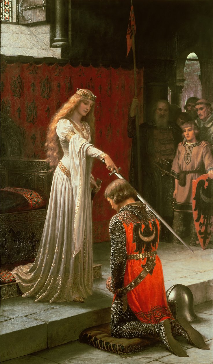 Pocta, 1901 od Edmund Blair Leighton