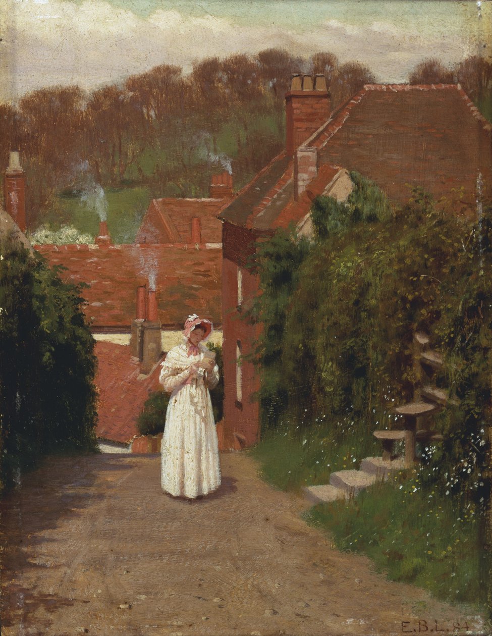 Milostný dopis, 1884 od Edmund Blair Leighton