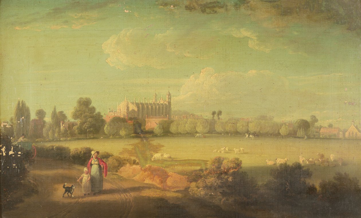 Pohled na Eton z hracích polí od Edmund Bristow