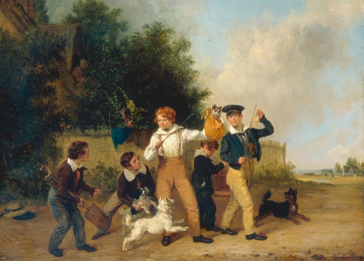 Kluci se svými mazlíčky od Edmund Bristow