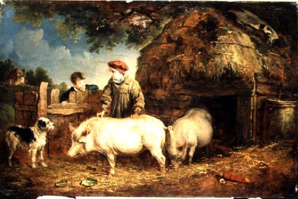 Krmení prasat od Edmund Bristow