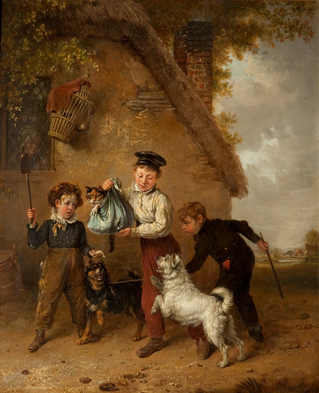 Neplechy (olej na panelu) od Edmund Bristow