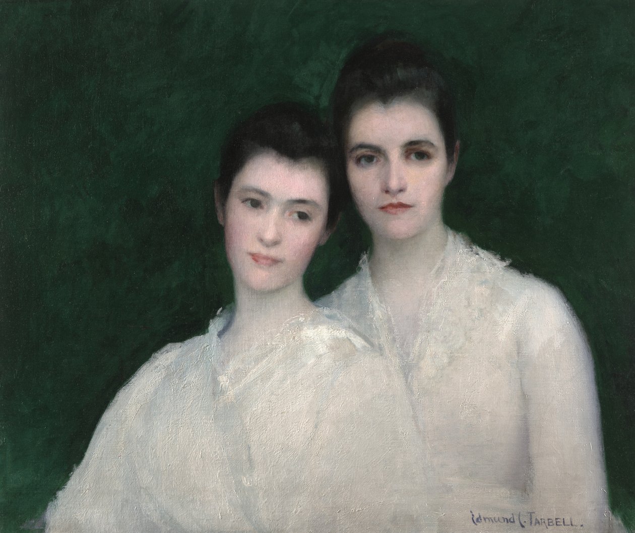 Emeline a Josephine Tarbell, kolem roku 1905 (olej na plátně) od Edmund Charles Tarbell